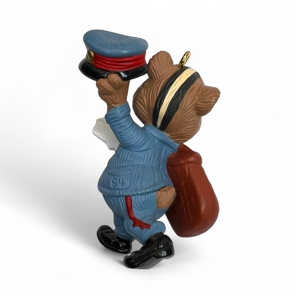 VTG Hallmark Keepsake Christmas Ornament Xtra-Special Delivery Mailman Bear ‘94 - Picture 3 of 8